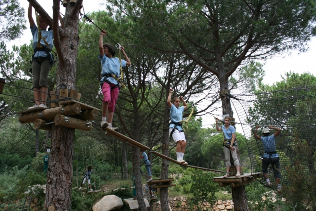 Pasarela de tablones